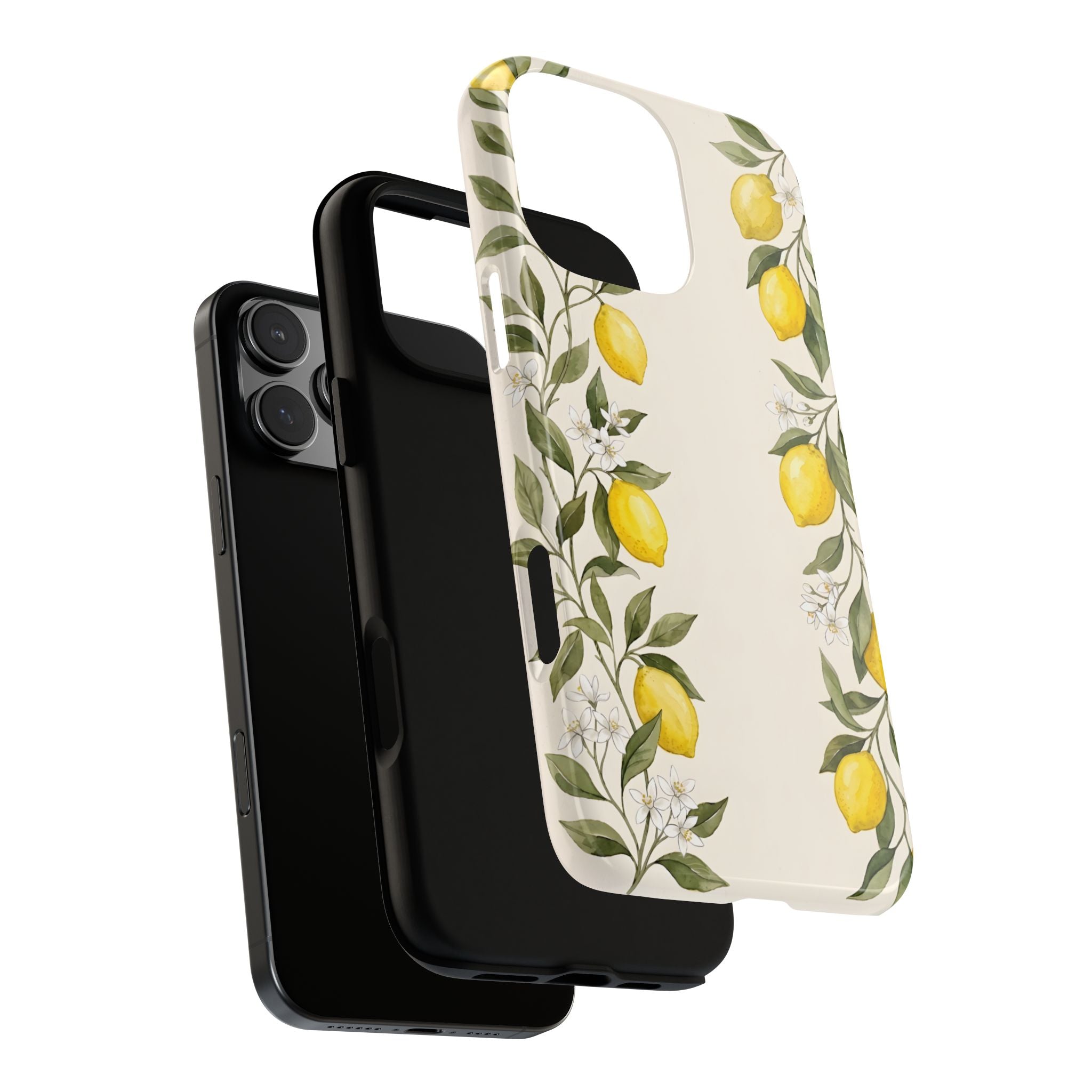 Mediterranean Lemon Botanical Tough Phone Case | Summer Fruit Aesthetic