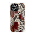Visceral Threads Abstract Line Art Tough Phone Case | Edgy Modern Aesthetic