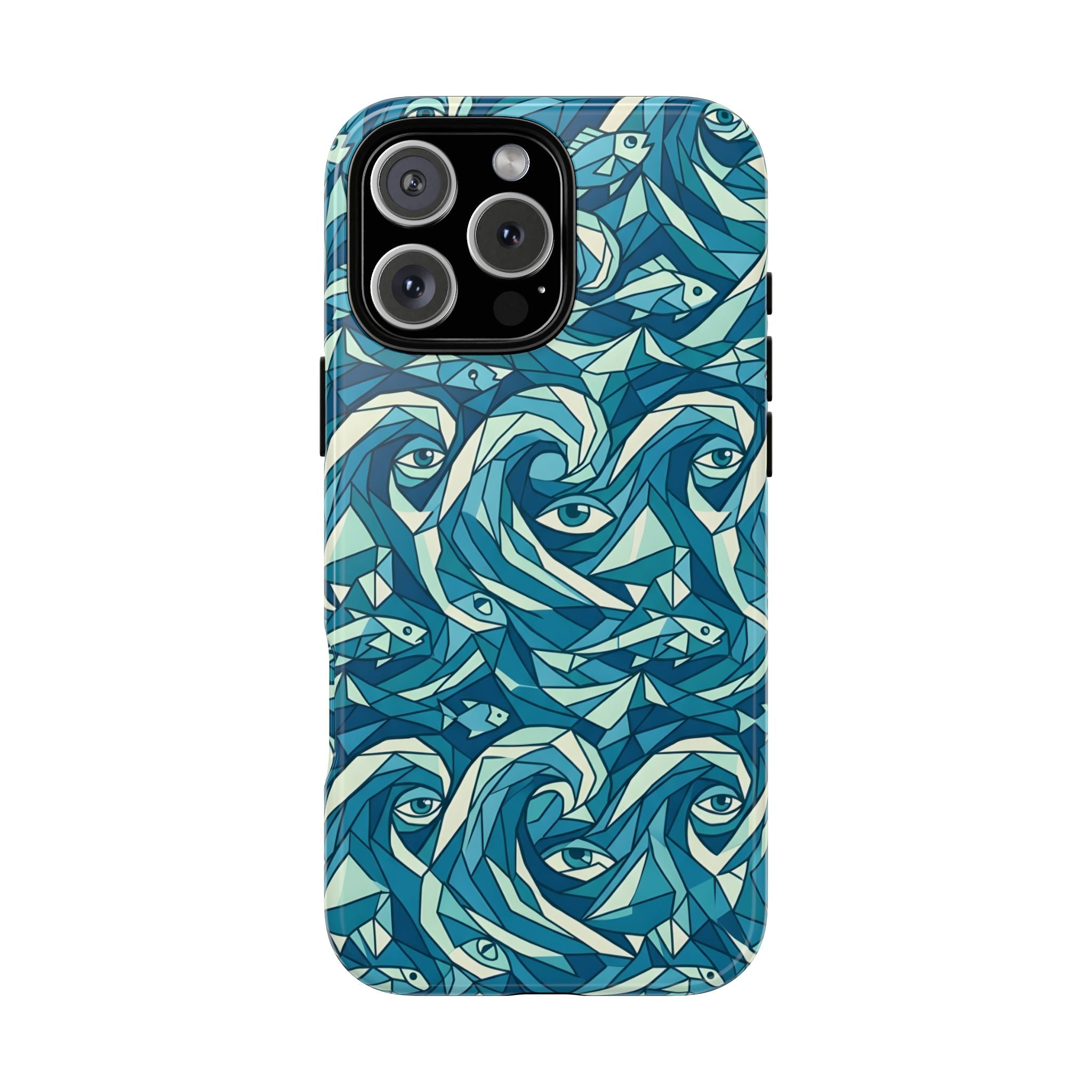 Rhythmic Cubist Abstract Art Tough Phone Case | Geometric & Shockproof