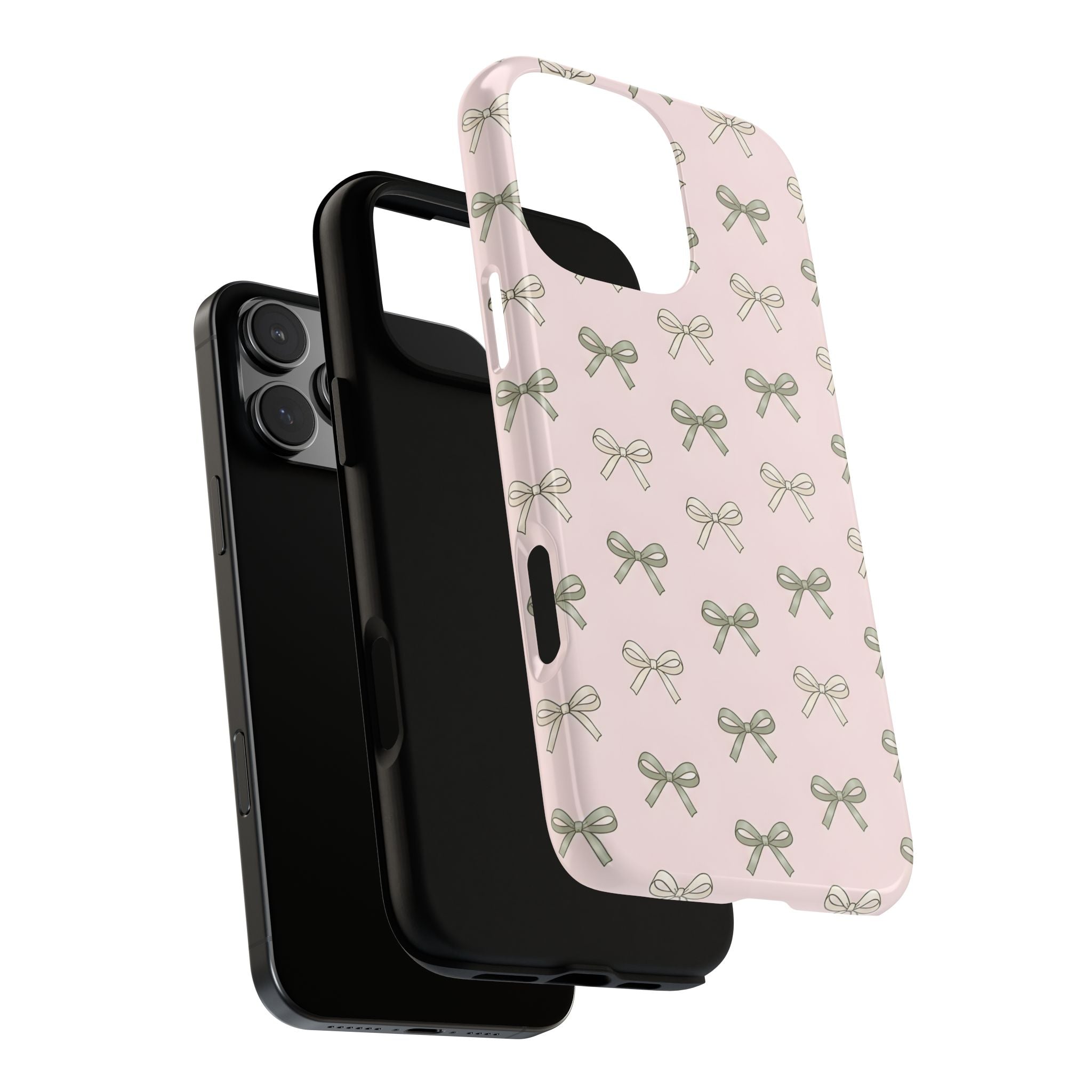 Coquette Ribbon & Bows Tough Phone Case | Pink Vintage Aesthetic