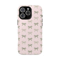 Coquette Ribbon & Bows Tough Phone Case | Pink Vintage Aesthetic